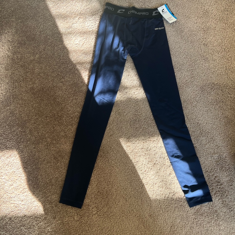Champro Black and Blue Compression Gear